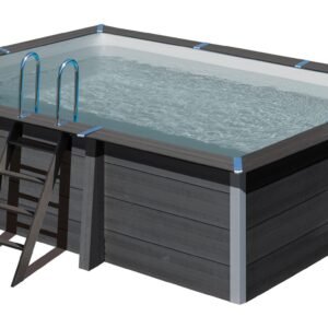 Piscina desmontable de composite rectangular GRE 466 x 326 x121 cm